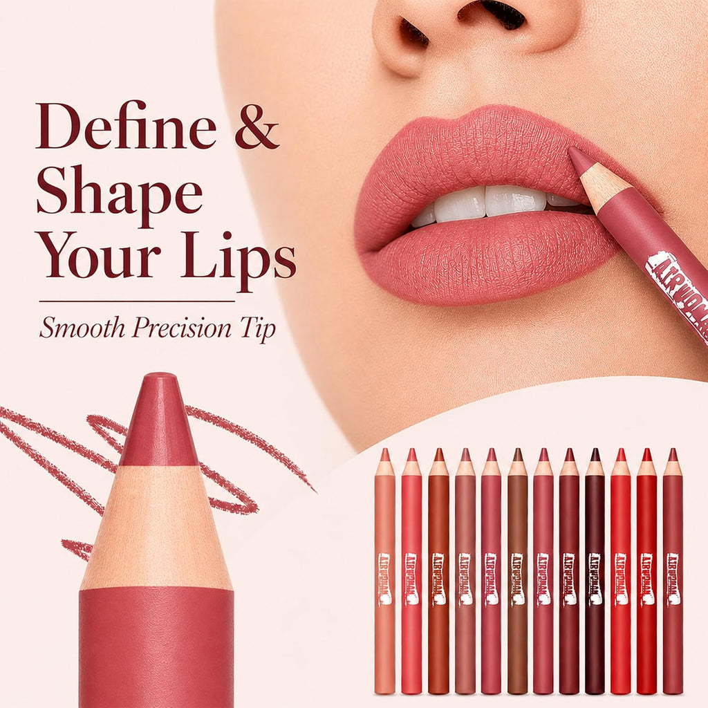 12 Colors Lip Liner Pencil Set (01-12 PCS)