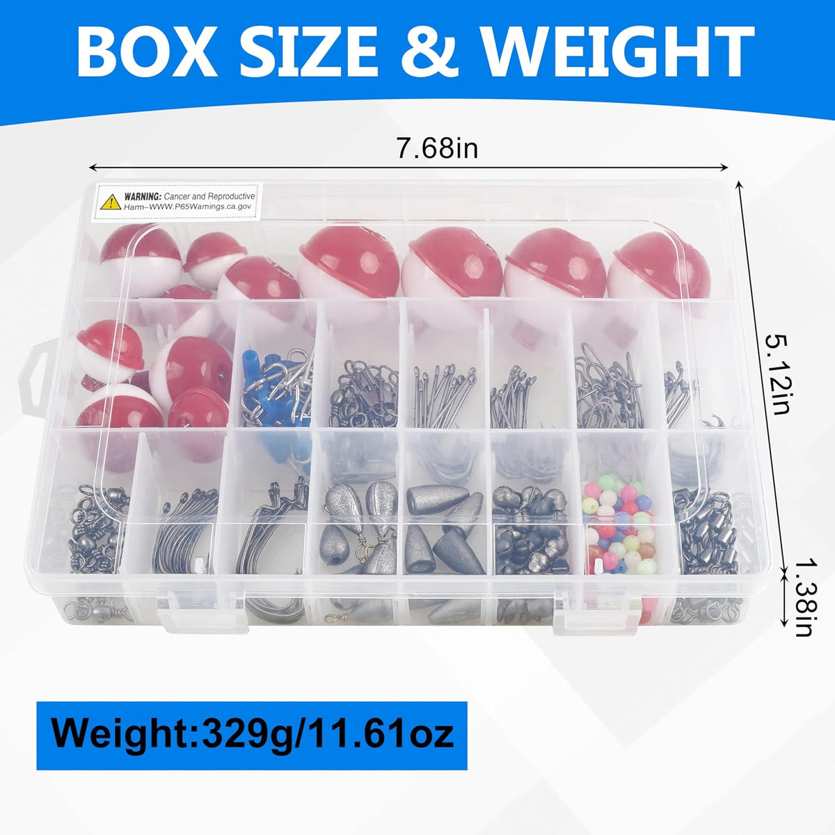 Fishing Hooks Bobbers Tackle Kit 214pcs Beginngers Equipment Include Baitholder Circle Fishing Hooks Bobber Floats