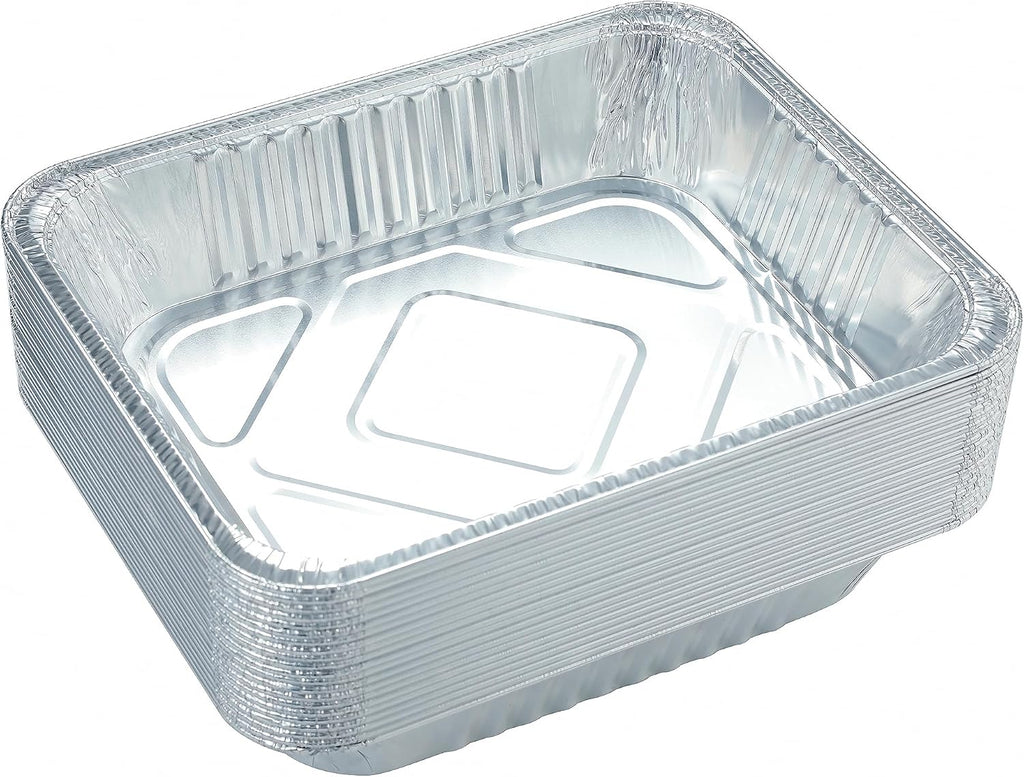 20pack Aluminum Pans,9x13 Disposable Half Size Foil Pans