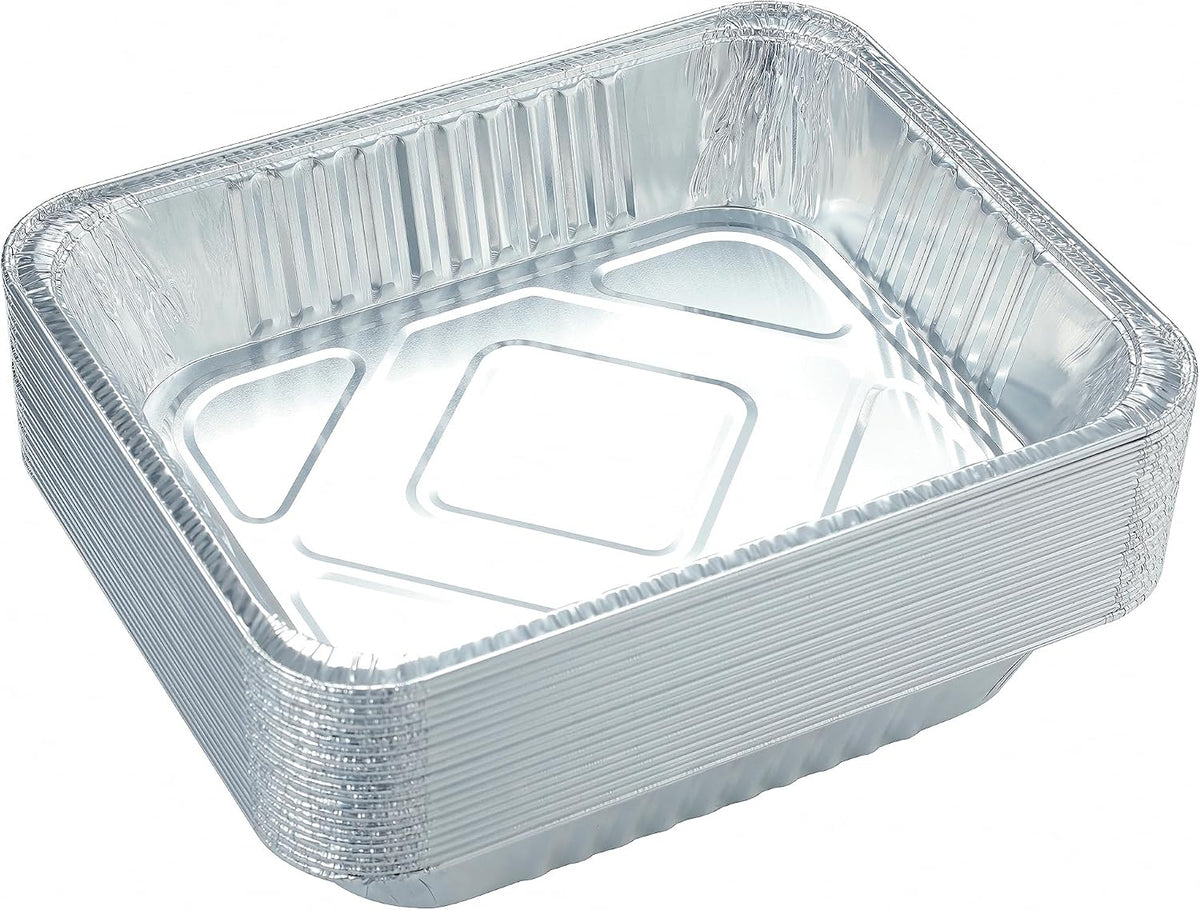20pack Aluminum Pans,9x13 Disposable Half Size Foil Pans