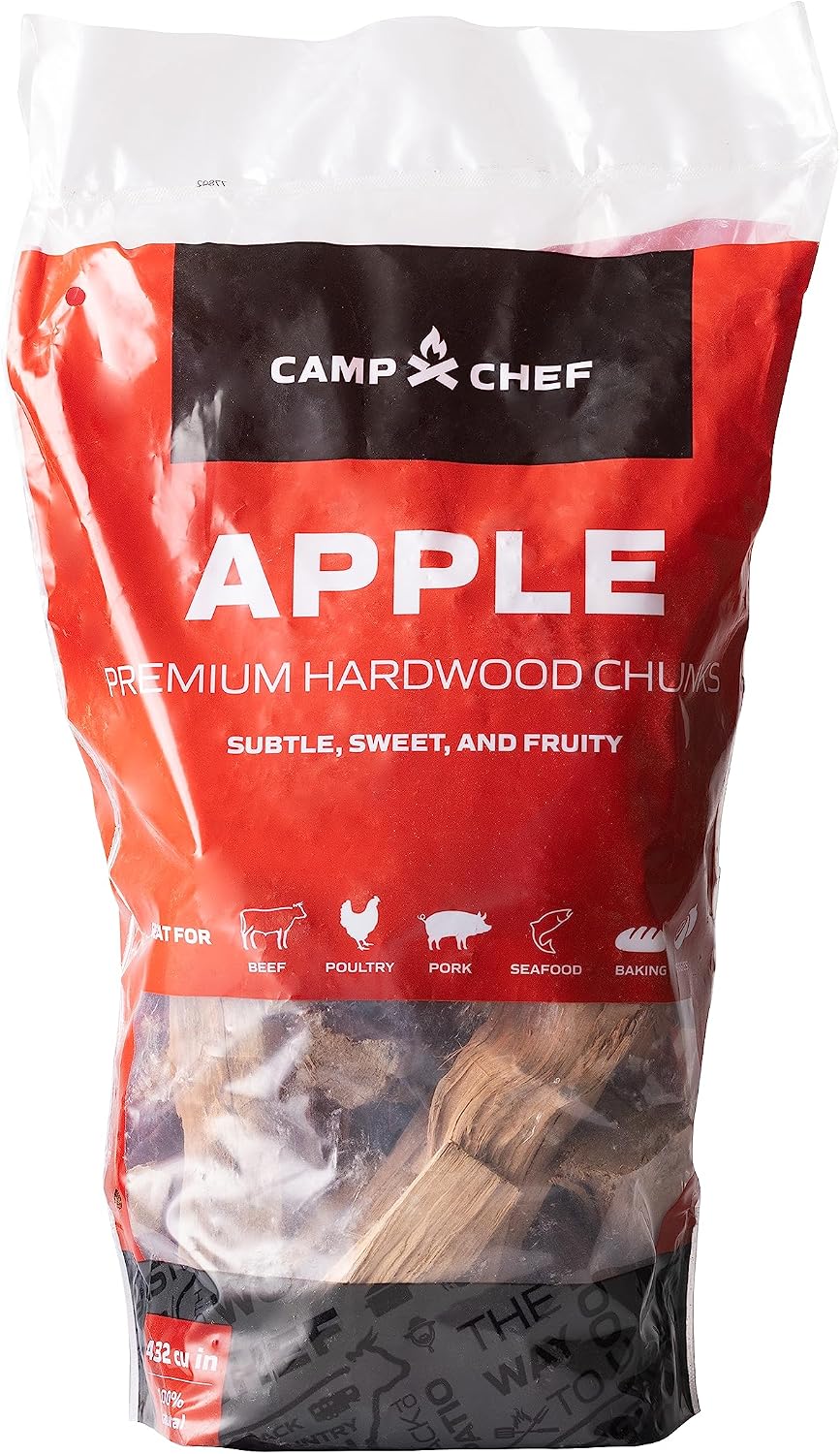 Premium Hardwood Chunks - Wood Chunks for Smoking & Outdoor Grilling - Compatible with Pellet Grills, Smokers &