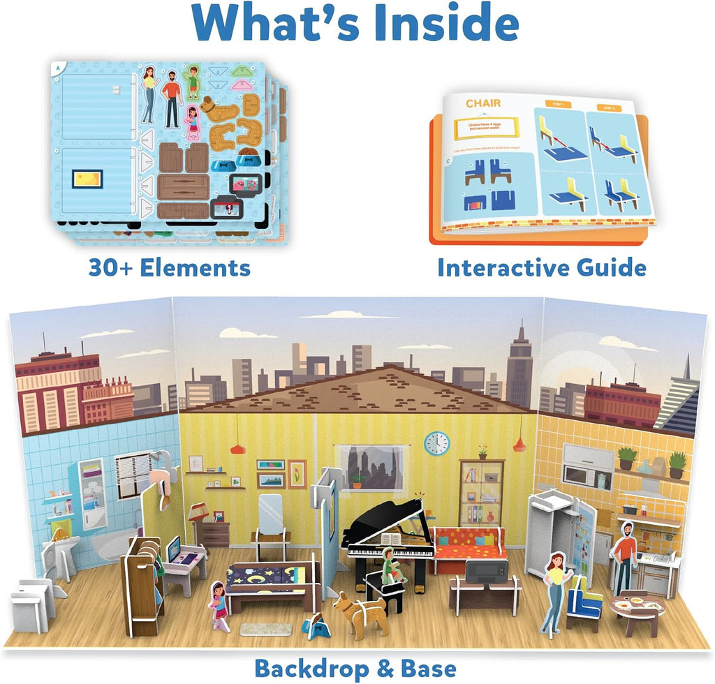 My World : Inside The House | STEM Building Playset & Learning Toy for Preschool Kids | Gifts for Ages 3-7