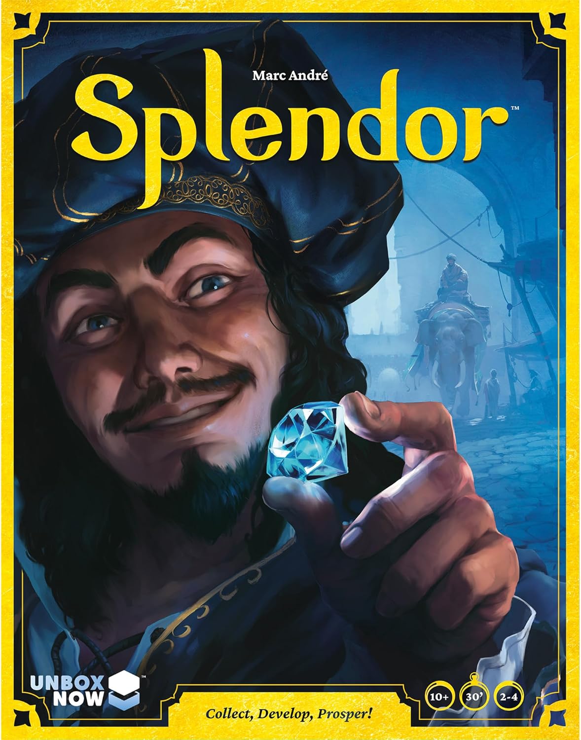 Splendor Board Game - Gem Trading & Engine-Building Strategy for Adults & Families, Adult Board Games, Family Fun for