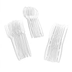 Clear Disposable Cutlery Set, Forks Knives and Spoons, 24 Count, 12-Pk