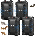 2026 Ultrasonic Pest Rodent Squirrels Repellent for Car Engines, 4 Pack | Mouse Repellent with Plug-in & Battery