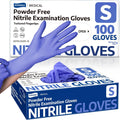 Soft Max Nitrile Exam Gloves, Powder-Free Disposable Blue Iris | Soft Stretch Fit • Powder-Free • Latex-Free •