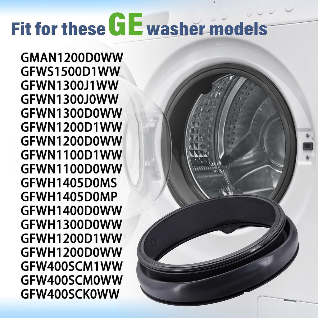GFWH1400D0WW Washer Door Gasket Seal Fit for G.E GFW400SCM1WW GFW400SCK0WW