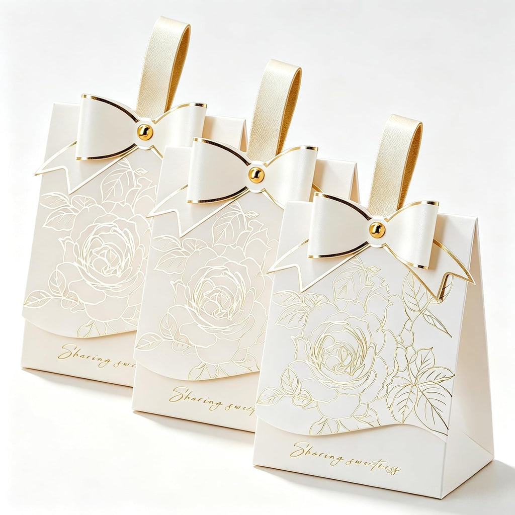 Small 30 PCS Elegant Candy Gift Box, Ivory