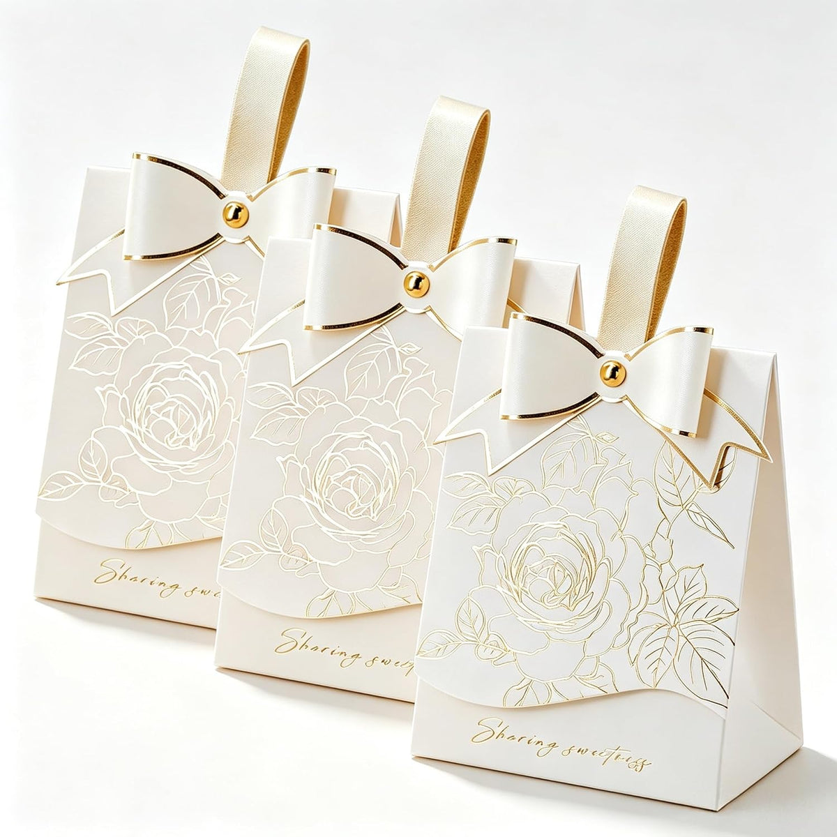 Small 30 PCS Elegant Candy Gift Box, Ivory