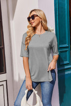 4 Packs Maternity Shirts Split Side Pregnancy Workout Tops