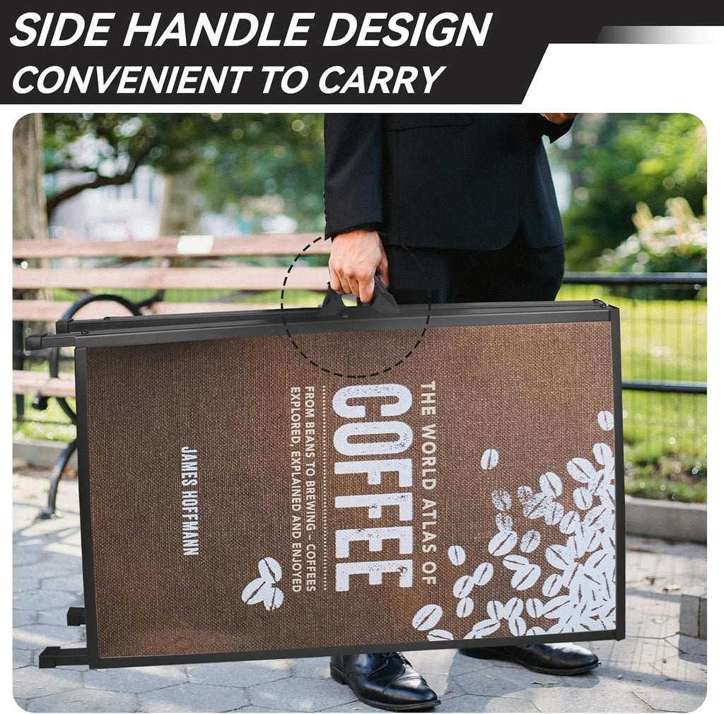 A-Frame Sidewalk Sign Heavy Duty Sandwich Boards 24x36 Inch(Frame Only)