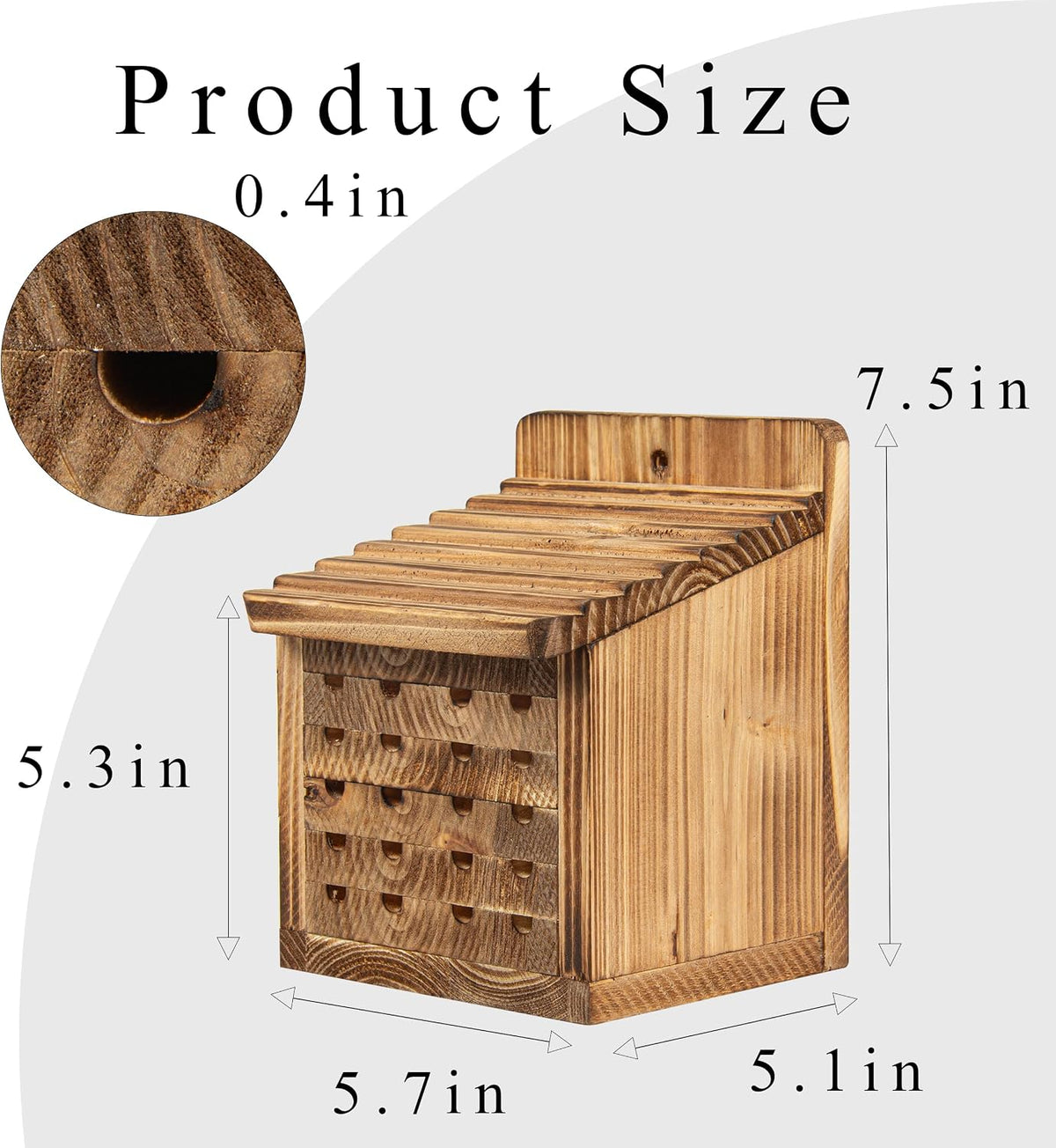 Bee Houses for The Garden Insect Bee Hotel Carpenter Wood Bee House of Outside Box