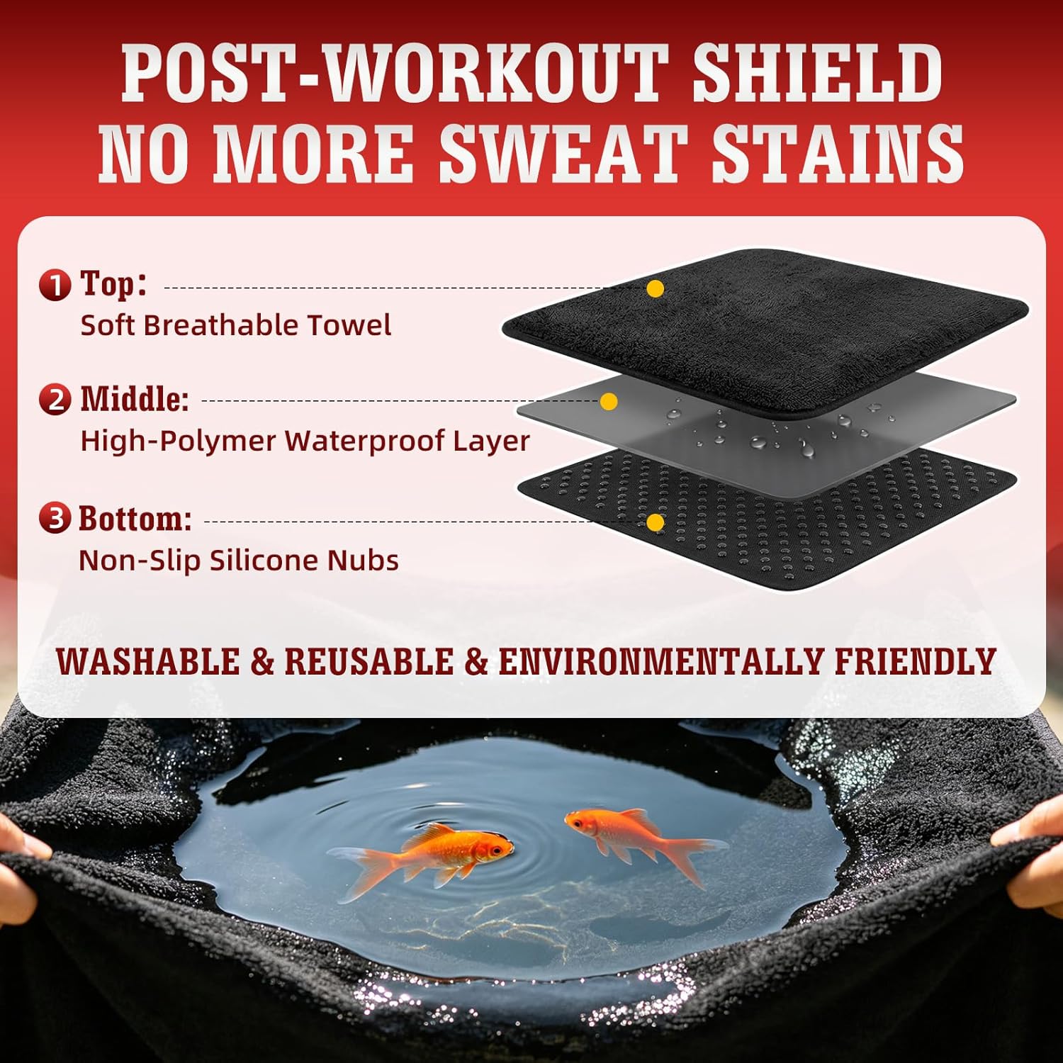 Car Seat Cover Towel GRS Certified Recycled, Waterproof & Washable, Non-Slip Universal Fit for Cars SUVs Trucks