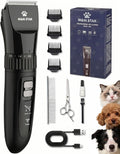 Dog Grooming Kit, Low Noise Dog Clippers, 2-Speed IPX7 Waterproof, Rechargeable Cordless Pet Hair Clippers Trimmer