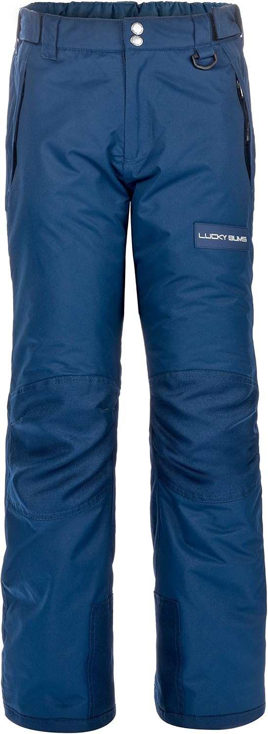 Kids Ski Snow Pants, Reinforced Knees and Seat