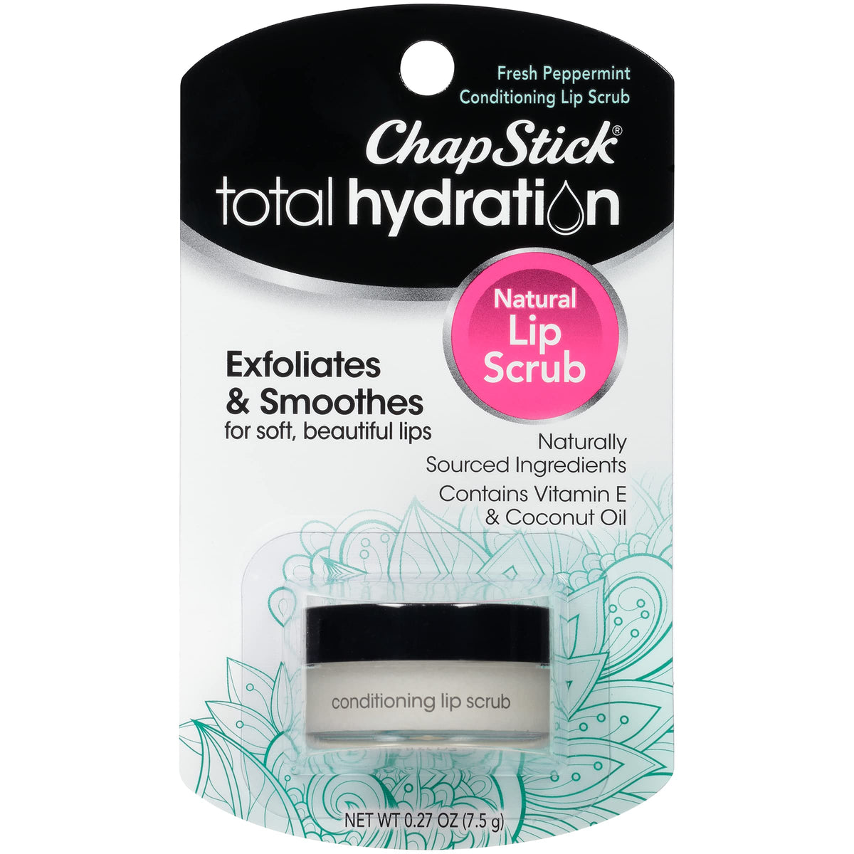 Total Hydration Conditioning Lip Scrub Fresh Peppermint, Lip Exfoliator - 0.27 Oz