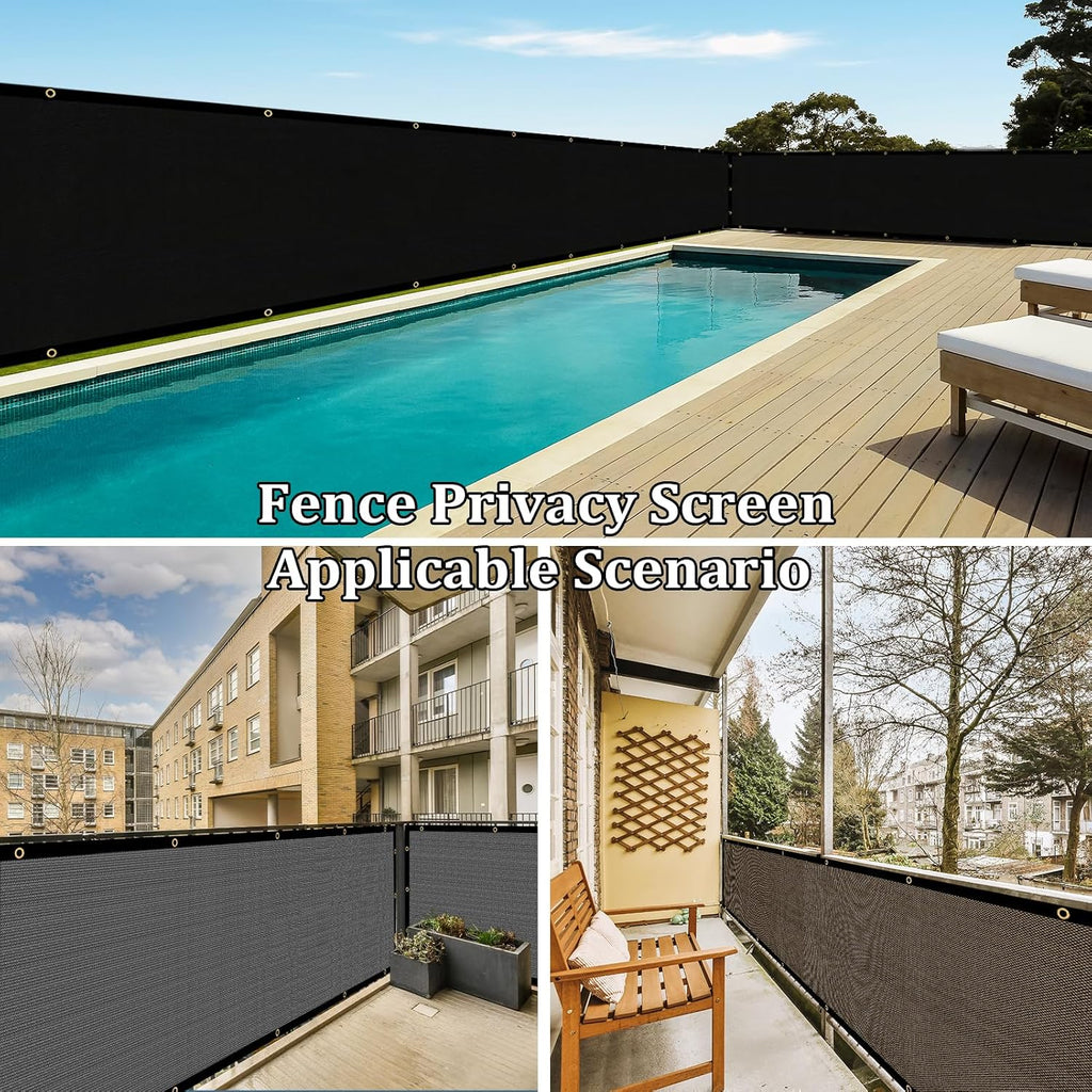 4' X 50' Fence Privacy Screen Heavy Duty 170 GSM Fencing Mesh Shade Net Cover for Wall Garden Back Yard Outdoor Home