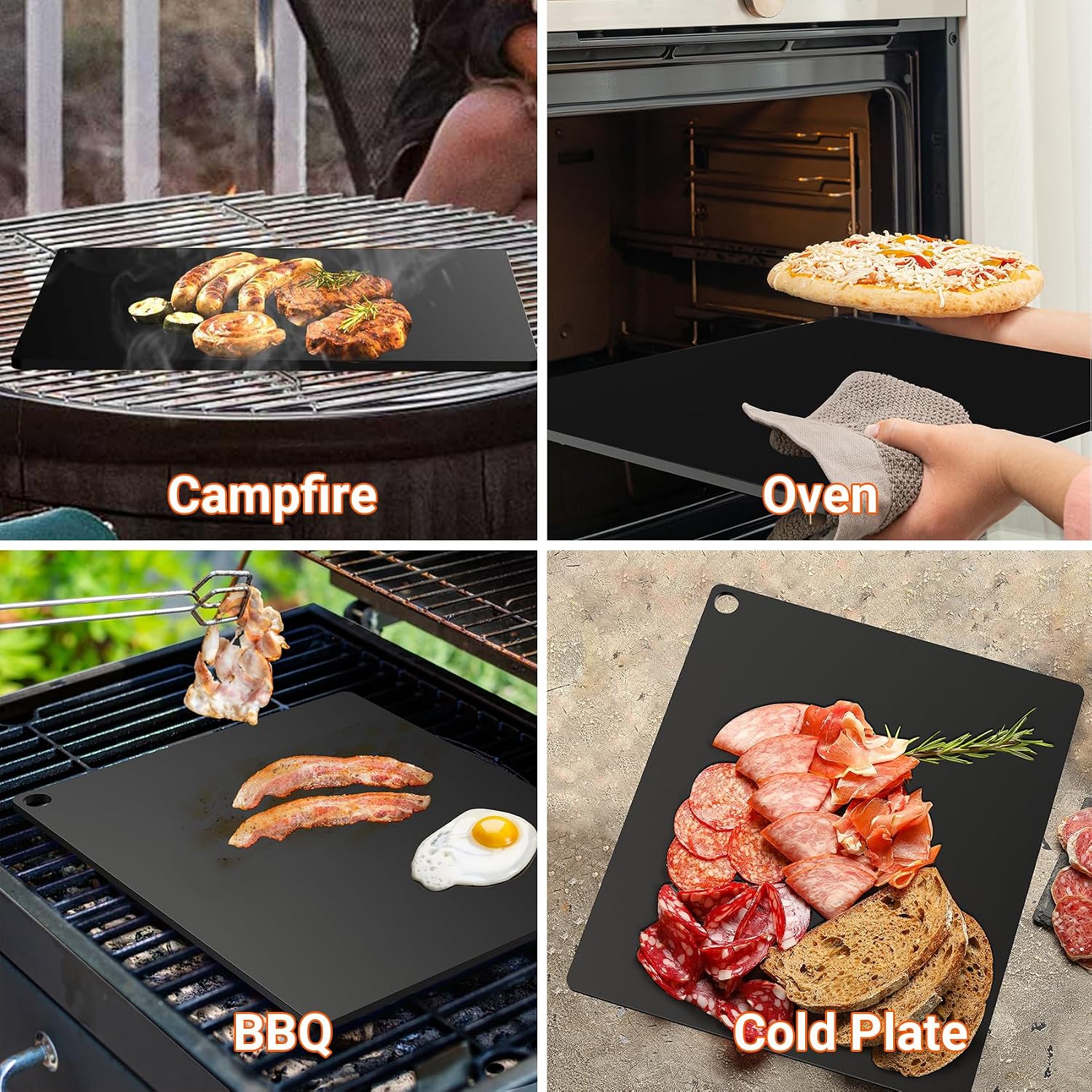 16"x14" Pizza Steel Baking Sheet for Oven BBQ Grill – Crispy Crust