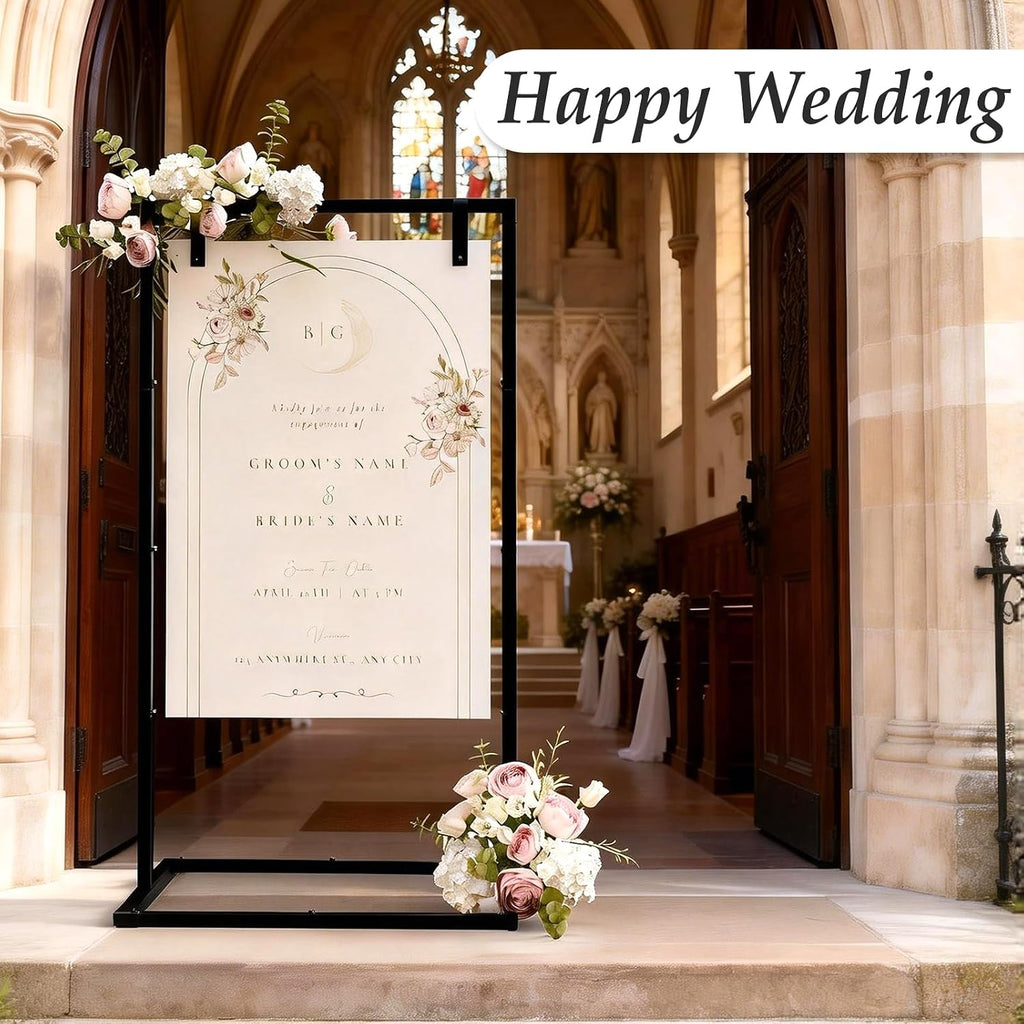 Adjustable Wedding Sign Stand, for Seating Charts & Wedding Decor