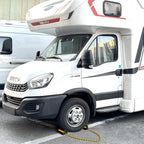 Heavy Duty Rubber Wheel Chocks with Rope & Reflective Strips