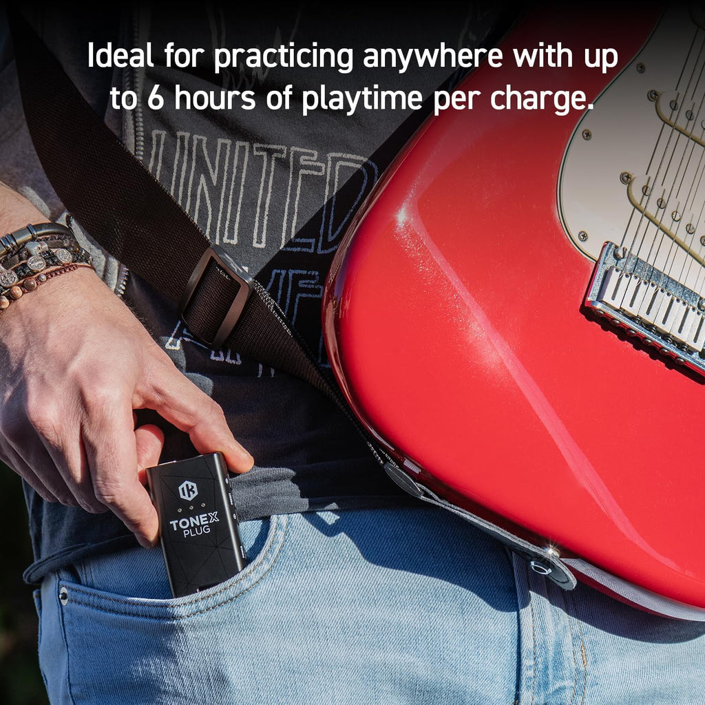 TONEX Plug: Portable AI-Powered Guitar & Bass Headphone Amplifier with 40,000+ Tone Models, USB-C Audio Interface