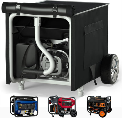 [New Upgraded] 900D Heavy Duty Waterproof Generator Cover, Generator Cover for Outside, 32"L x 24"W x 24"H Cover