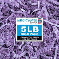 MagicWater Crinkle Cut Paper for Gift Baskets - 5LB - Lavender