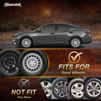 14 Inch Universal Hubcaps, Silver Wheel Covers, Set of 4