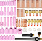 67pcs TIG Gas Lens Back Cap Collet Body Assorted Size Kit