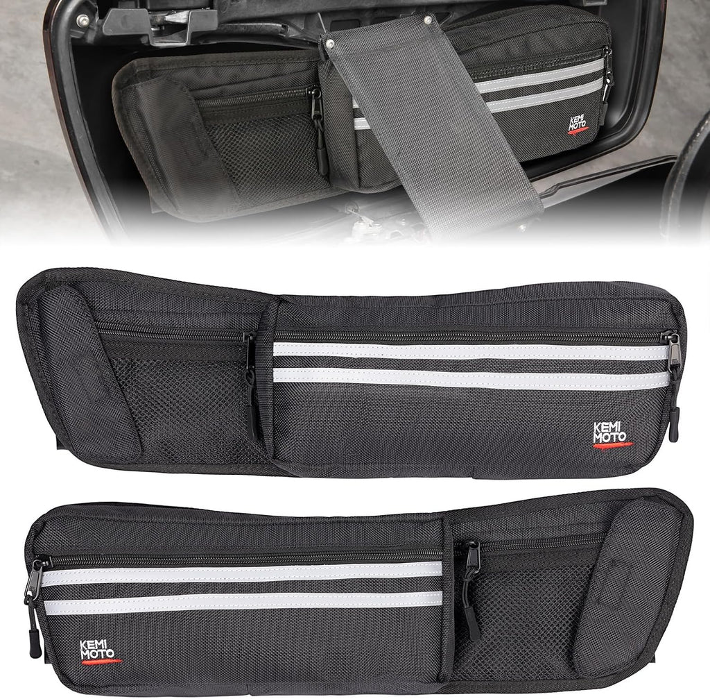 Upgraded Saddlebag Lid Organizers 2 Pack | Compatible with Touring 1980-2024 2025 for Street Glide Road King Road