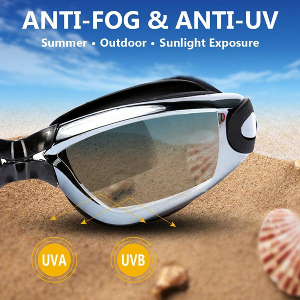 Swim Goggles - Swimming Goggles,Pack of 2 Professional Anti Fog No Leaking UV Protection Wide View for Women Men
