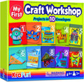 Toddler Art and Craft Kit, Preschool Educational Activities with 10 Envelope Projects - Origami, Puppets, Lacing &