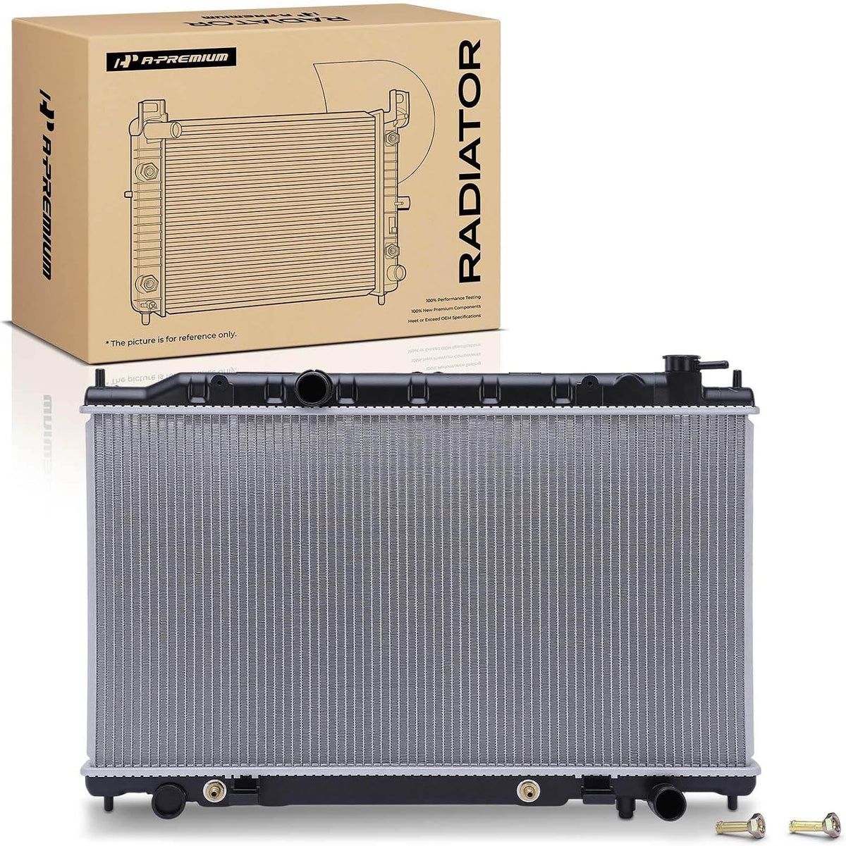 A-Premium Engine Coolant Radiator Assembly with Transmission Oil Cooler