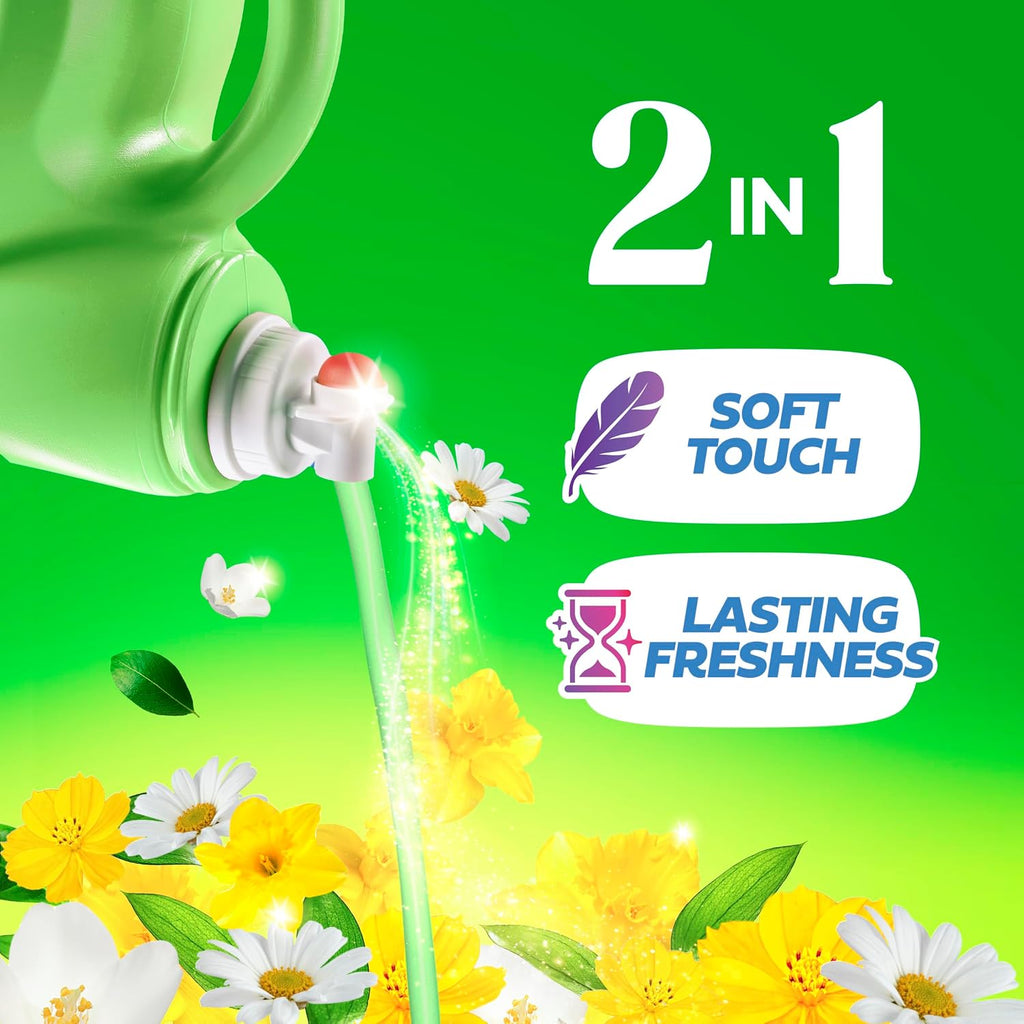 Liquid Laundry Fabric Softener, Laundry Conditioner, Long Lasting Scent, Softens, Freshness, Helps with Static &