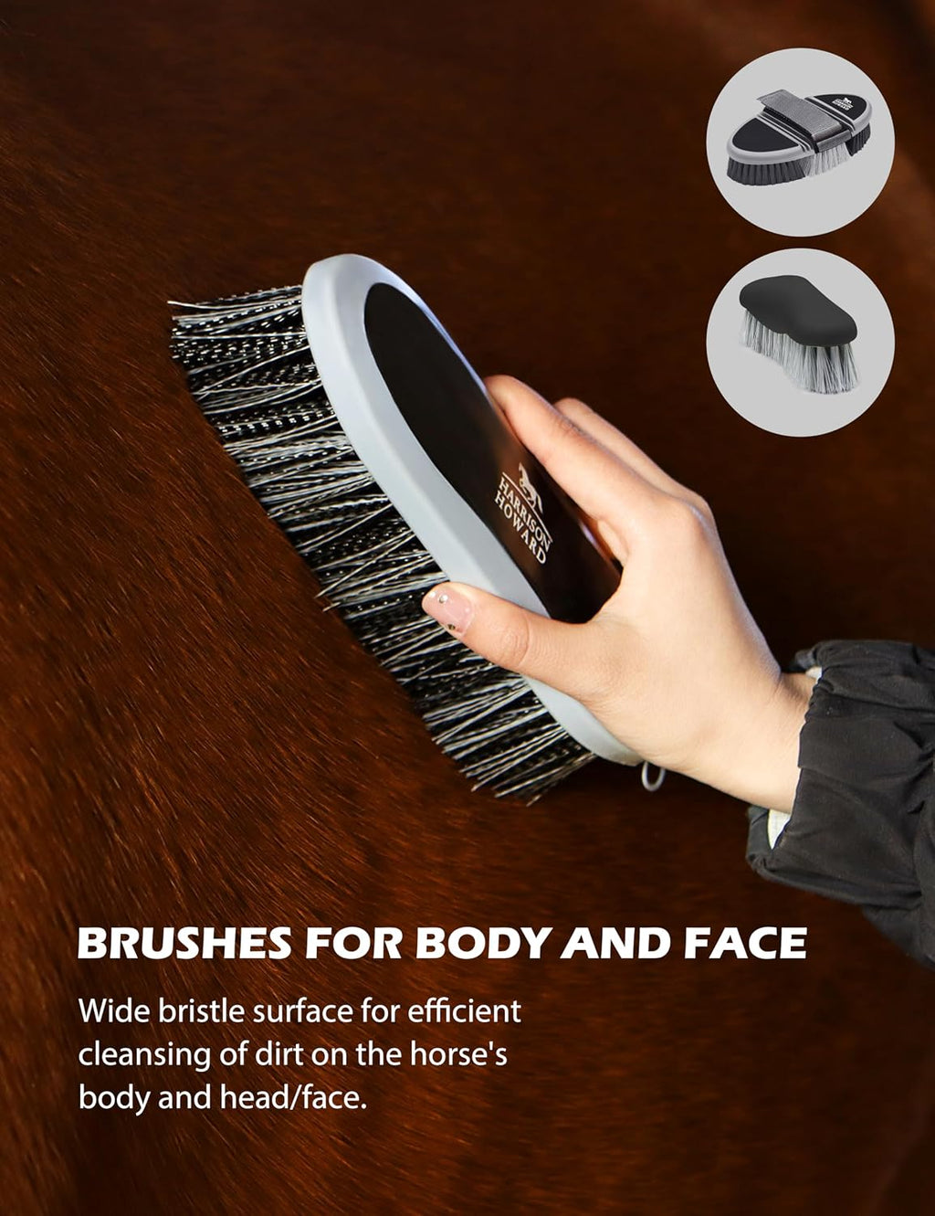 Horse Grooming Kit, 11-Piece Horse Brush Set with Tote