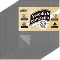 20PK Swedish Dishcloths for Kitchen, Absorbent Dish Cloths, 7x6in