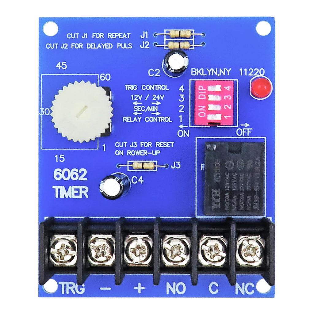 6062 Multi-Function Timer Compatible with Altronix 6062 12/24VDC 1-60 Min
