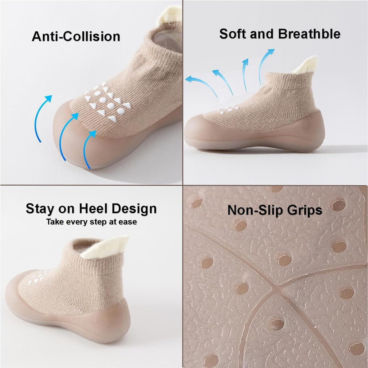 Baby Sock Shoes Toddler Boys Walking Shoes Infant Slippers Sneakers