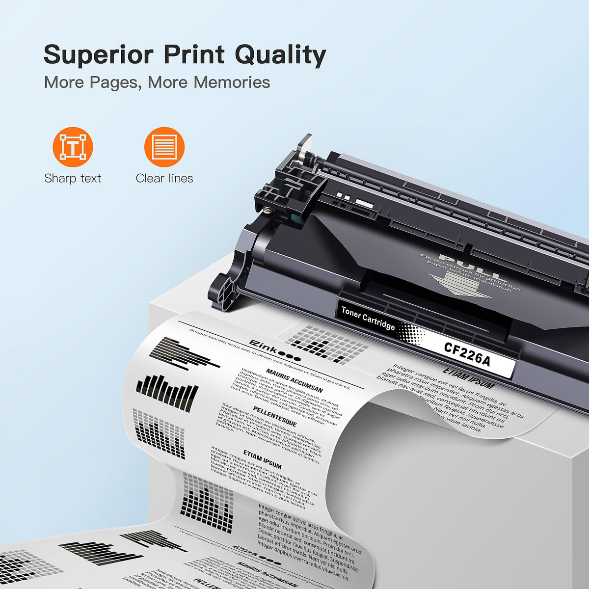 26A Toner Cartridge for HP Printer Compatible Toner
