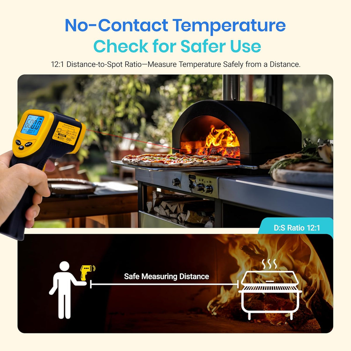 Infrared Thermometer Laser Temperature Gun 774