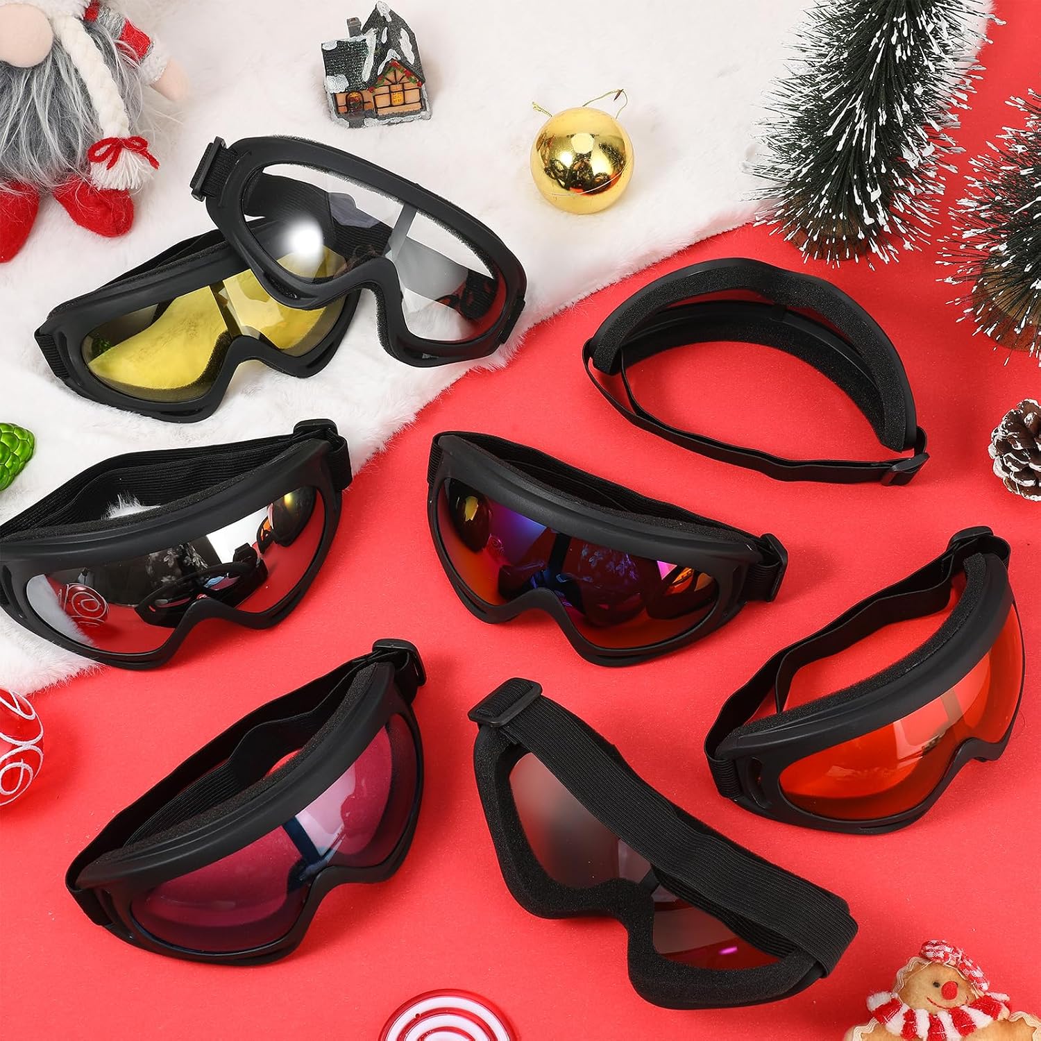 Ski Goggles, Snowboard Goggles for Men Women Kids, Skiing Snowboard Motorcycle Glasses for Adult Youth