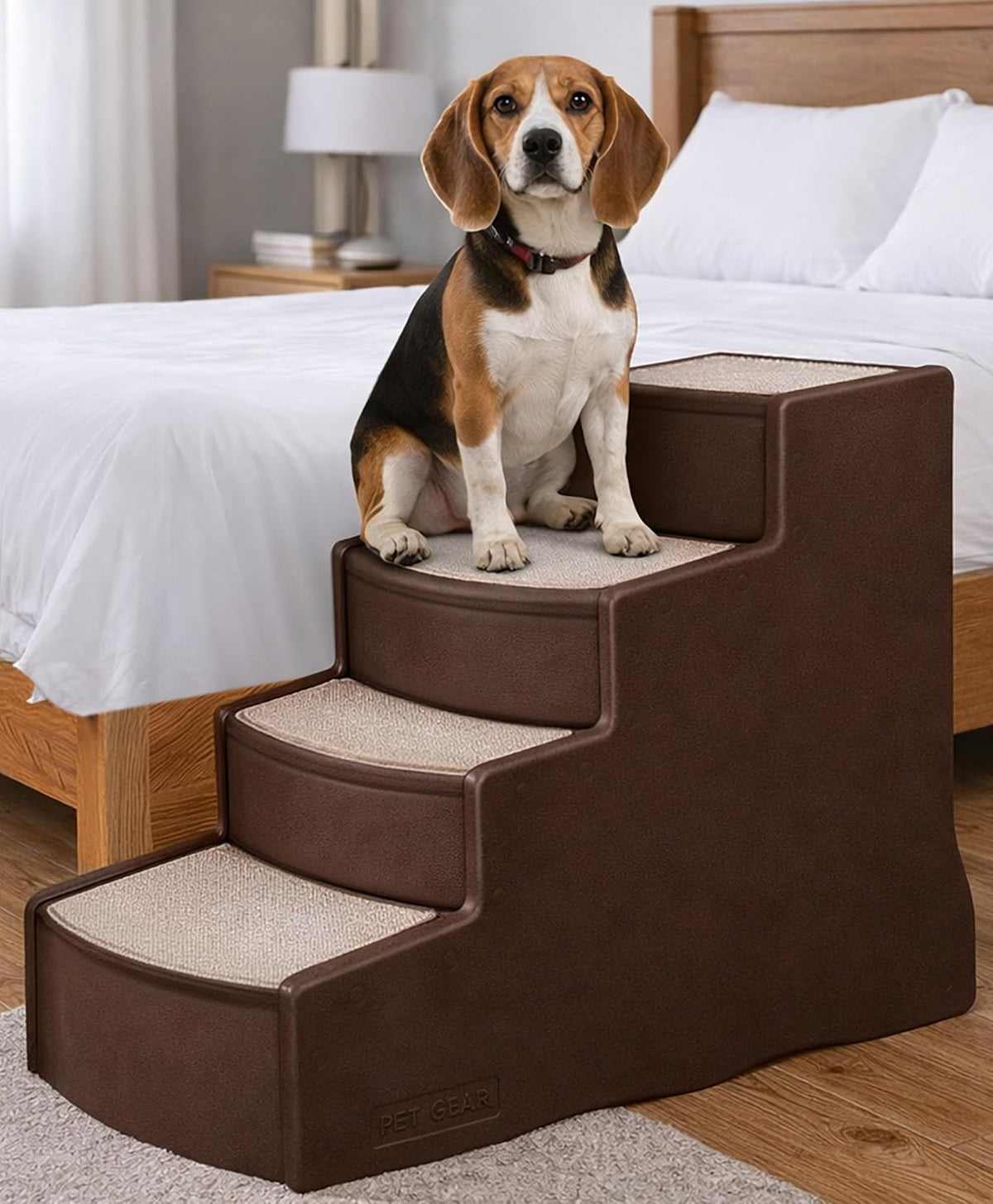 Pet Step IV Pet Stairs, Coffee Bean