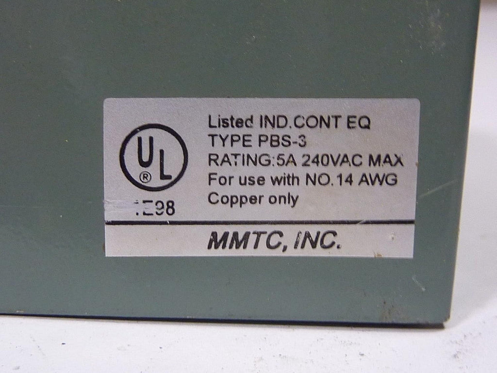Inc. PBS-3 Push Button 3 Station 240VAC