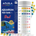 Aquarium Water Test Kit 9-in-1, Aquarium Ammonia Test Strips for Fish Tanks | Fish Ponds, 150CT Fresh and Salt Water