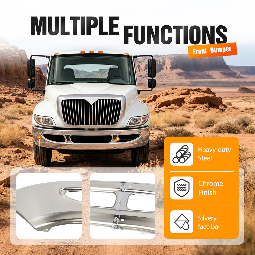 Front Bumper Compatible with 2009-2015 International 4300