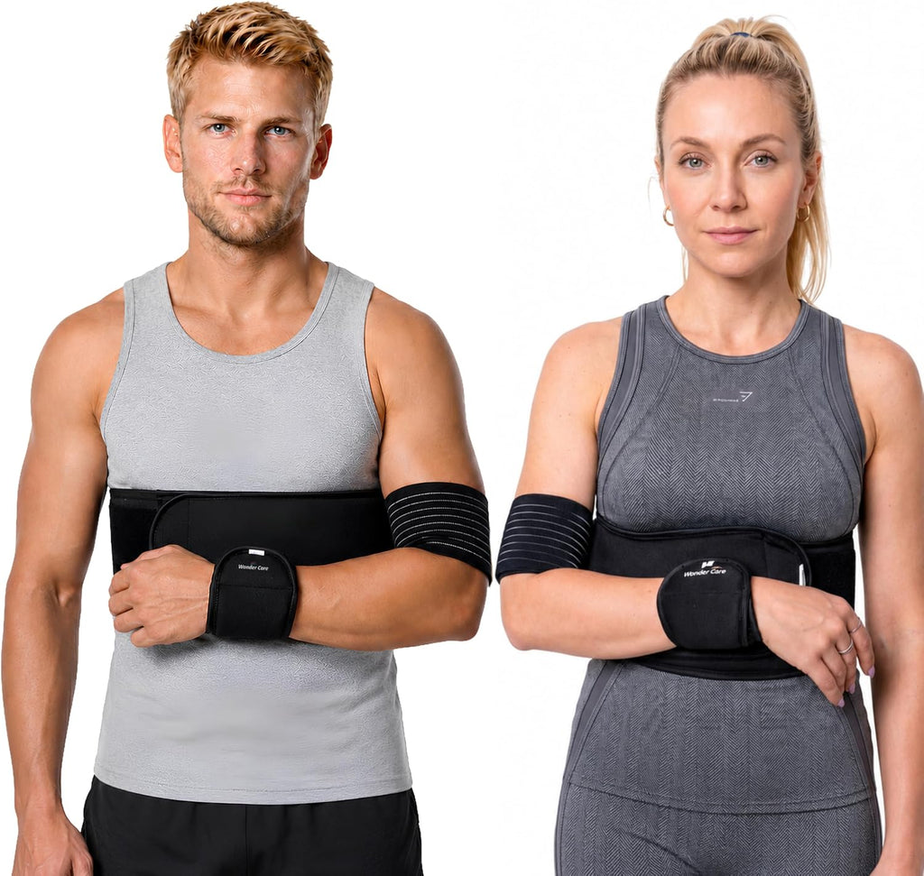 Left Right Shoulder Immobilizer Arm Sling Elastic Brace for Clavicle Collar Bone Dislocation Subluxation Shoulder