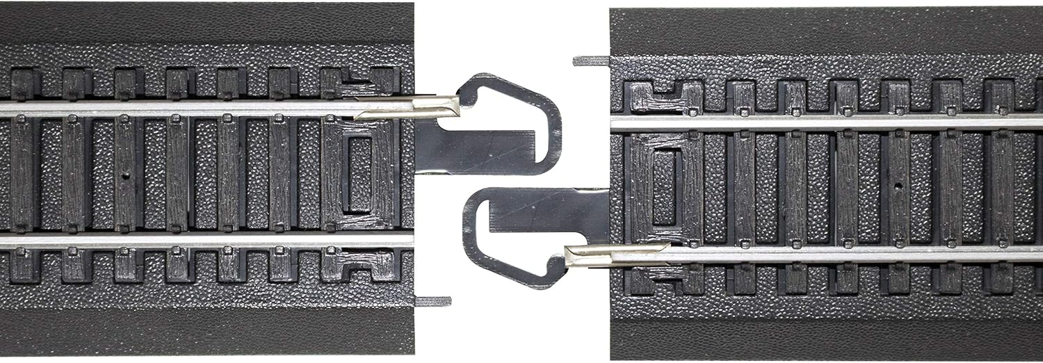 Trains Snap-Fit E-Z TRACK WORLD’S GREATEST HOBBY TRACK PACK - Steel Alloy Rail With Black Roadbed - HO Scale , White