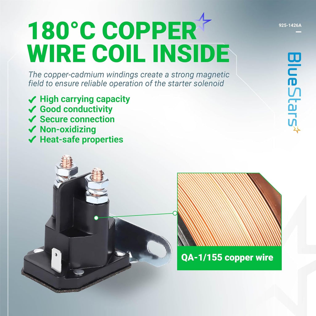 725-1426 Starter Solenoid - Compatible with MTD 925-1426 925-1426A 725-1426A 725-0771 925-0771 Snapper 18817 75671