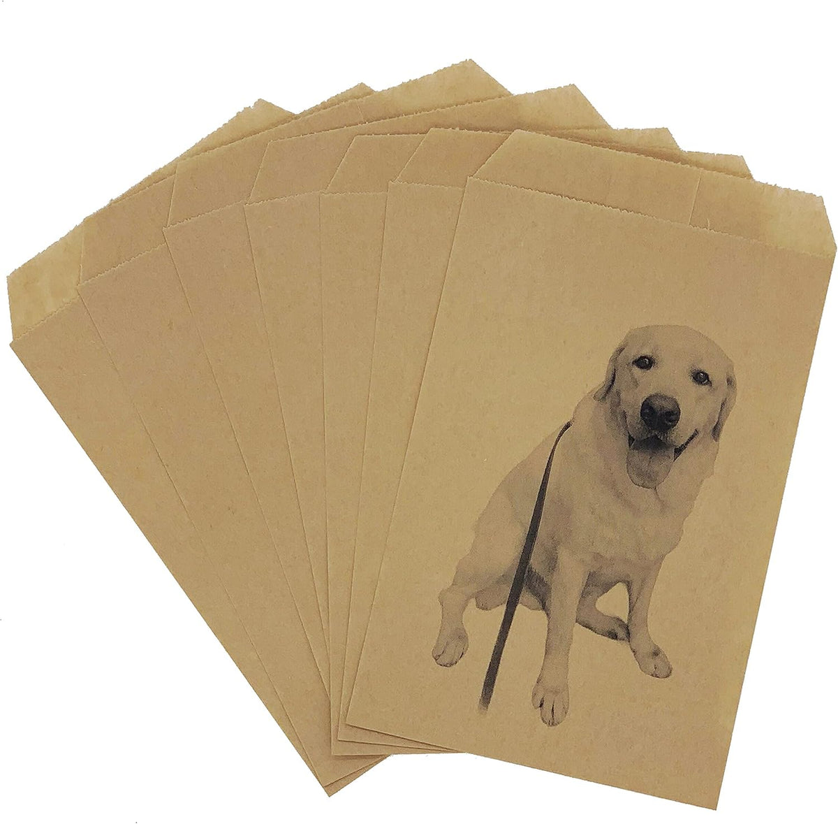 Brown Flat Kraft Paper Bags 5x7 in, 100 Count