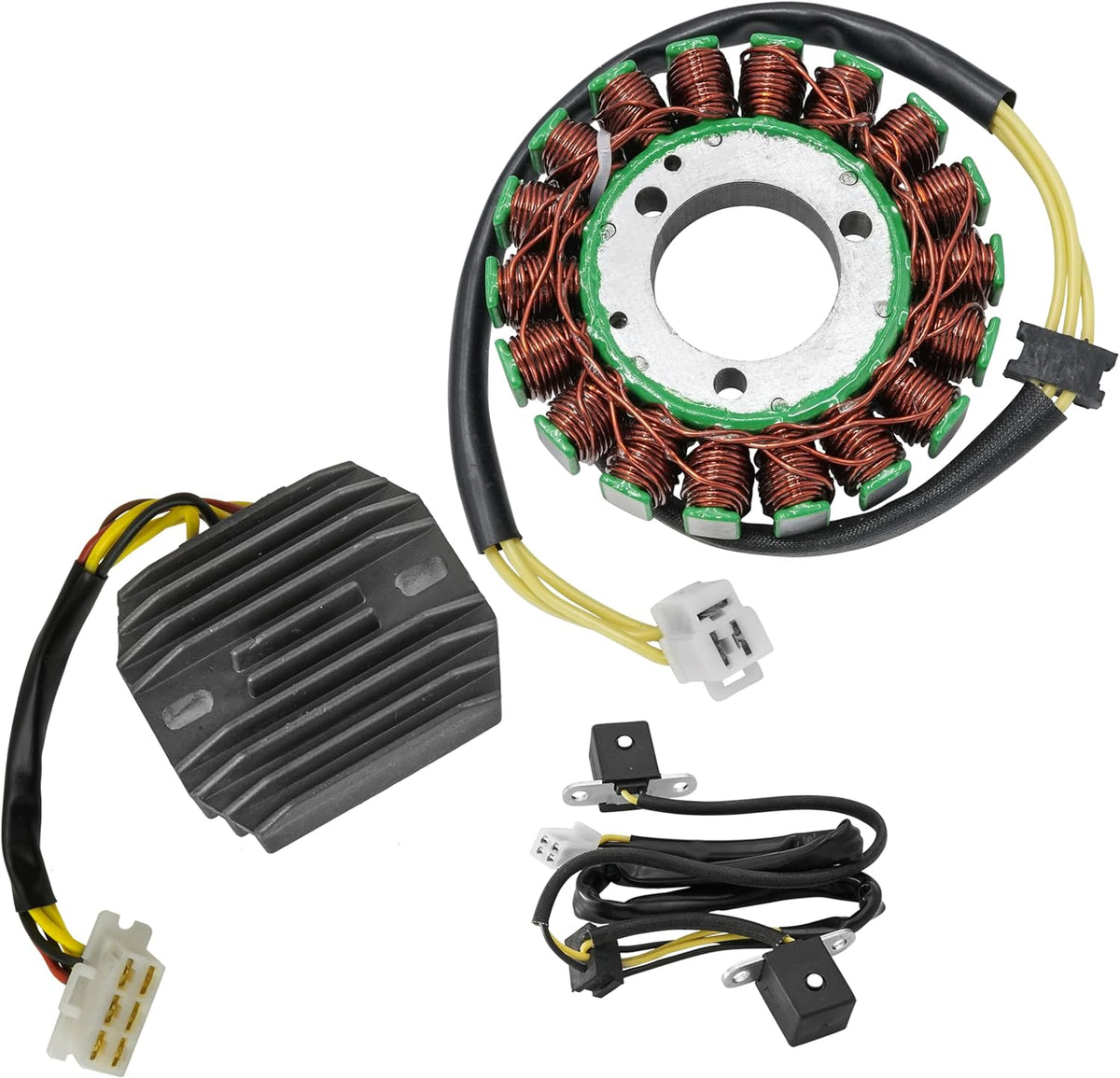 Caltric Stator and Regulator Rectifier Compatible With Kawasaki En500 Vulcan 500 Ltd 1996-2009